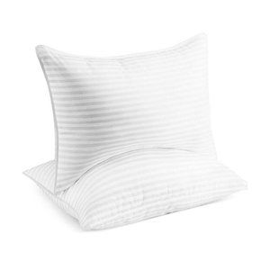 Beckham Hotel Collection Bed Pillows for Sleeping, Queen, Set of 2 - White